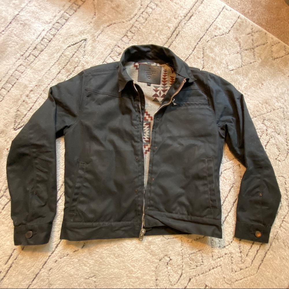 Freenote Waxed canvas black riders jacket SZ: SM